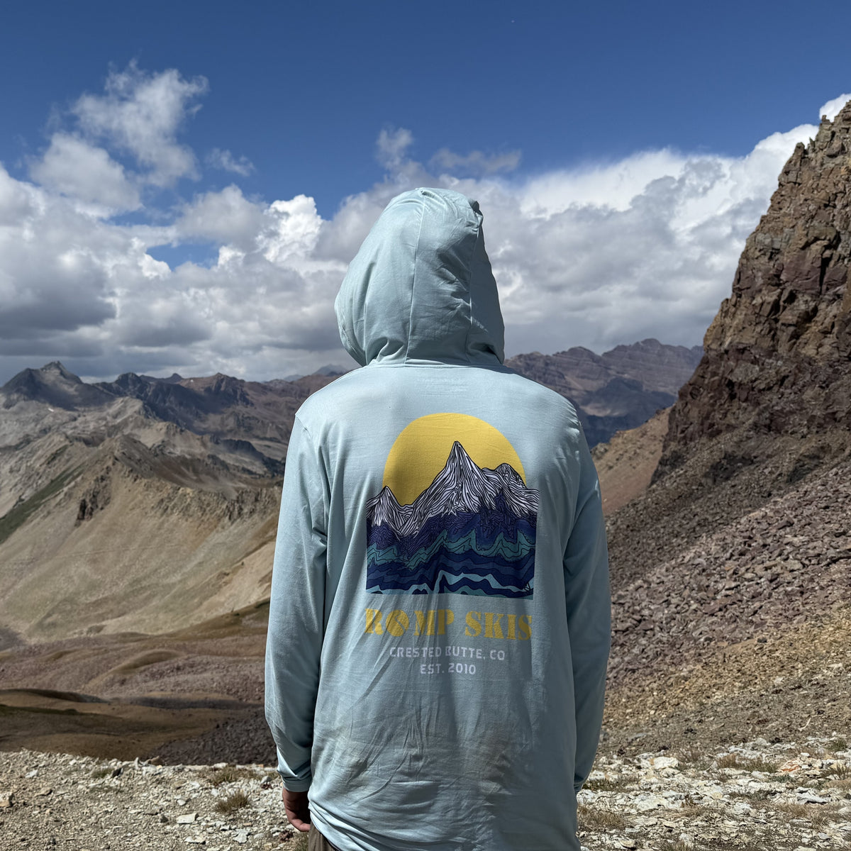 Sun Hoodie Mountain Sketch – Romp Skis